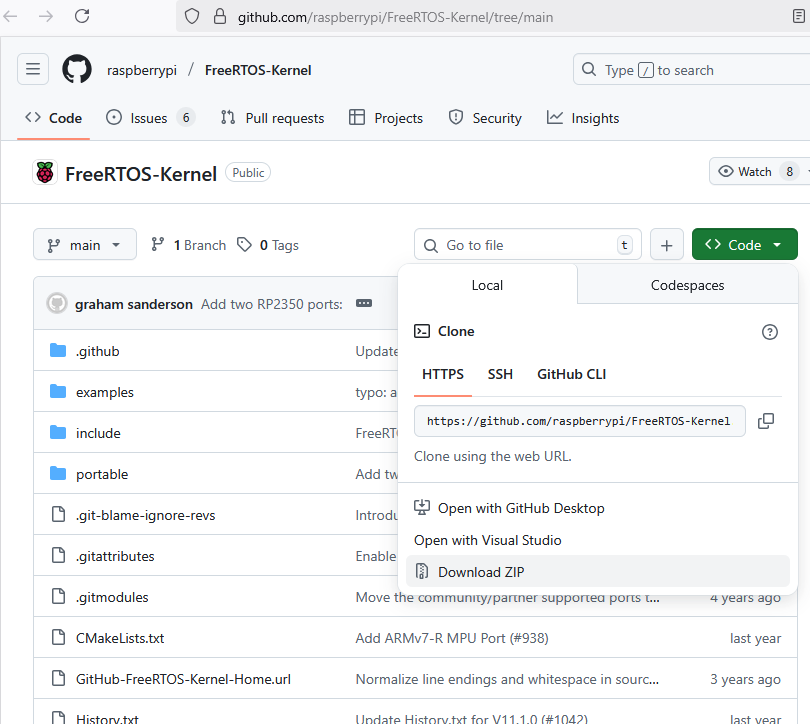 Download FreeRTOS